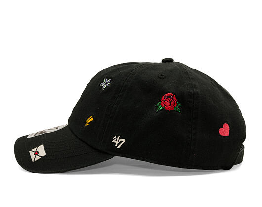 Kšiltovka '47 Brand - MLB Multi Scatter CLEAN UP - LA Dodgers - Black