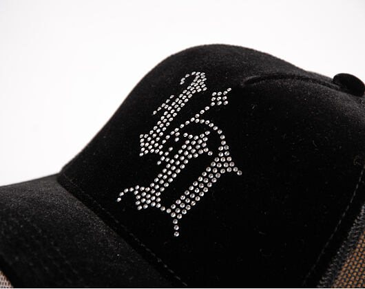 Dámská Kšiltovka Von Dutch - Baseball - Velvet Rhinestone Logo - Black