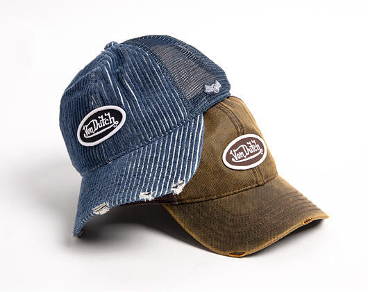 Kšiltovka Von Dutch - Baseball - Striped Corduroy Patch - Navy