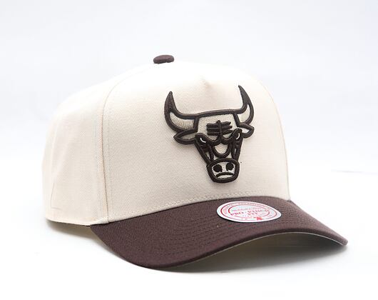 Kšiltovka Mitchell & Ness - NBA Brown And Cream Pro Snapback - Chicago Bulls - Cream