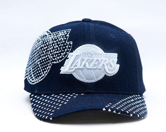 Kšiltovka Mitchell & Ness - NBA Run Stitch Pro Snapback - Los Angeles Lakers - Blue