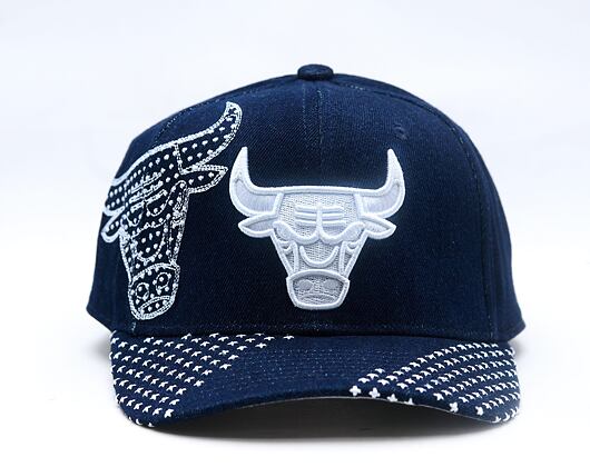 Kšiltovka Mitchell & Ness - NBA Run Stitch Pro Snapback - Chicago Bulls - Blue