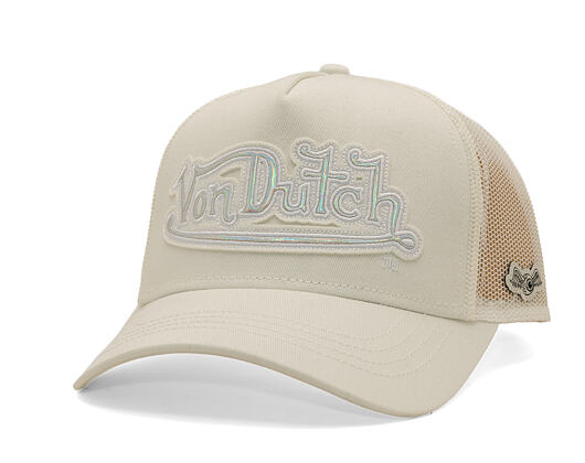 Dámská kšiltovka Von Dutch - Felt & TPU Patch Baseball - Beige