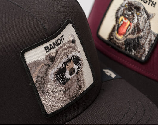 Dětská kšiltovka Goorin - Bandit (all Black) - Raccoon - Black