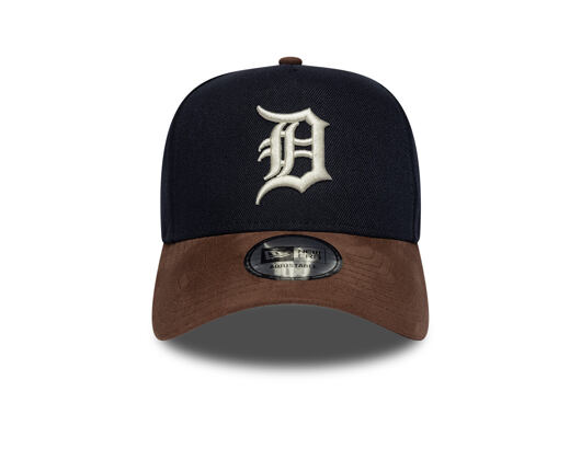 Kšiltovka New Era - MLB Suede Visor 9FORTY A-Frame - Detroit Tigers - Navy / Chestnut Brown