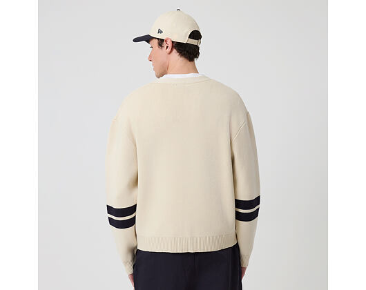 Svetr New Era - MLB Knit Cardigan - NY Yankees - Cream