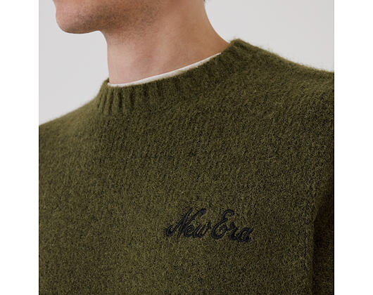 Svetr New Era - Branded Simple Knit Crew - New Olive