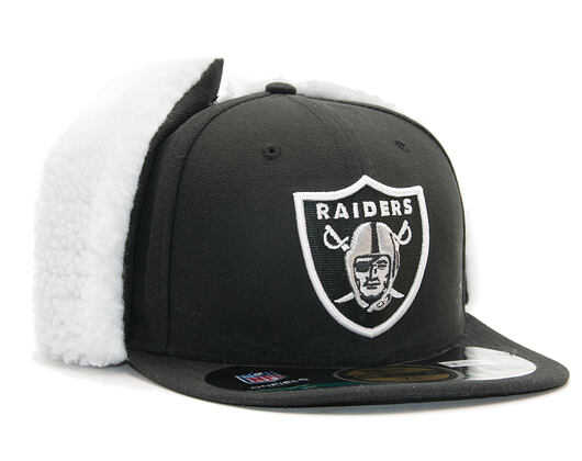 Kšiltovka s klapkami New Era NFL On field Oakland Raiders 59FIFTY Team Colors Dog Ear