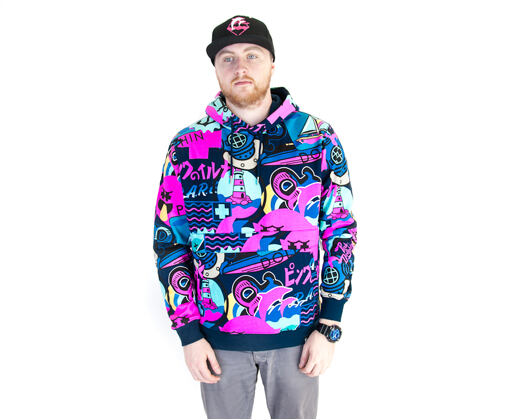 Mikina s kapucí Pink Dolphin Timeless Hoody Multicolor