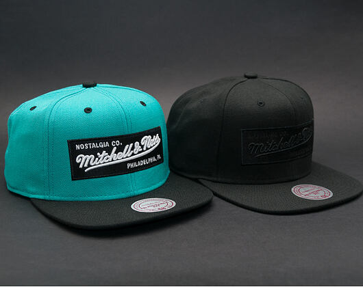 Kšiltovka Mitchell & Ness 2 Tone Label Black/Black Snapback
