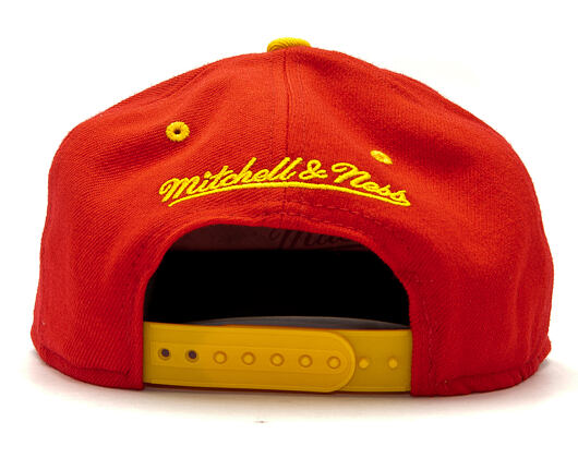 Kšiltovka Mitchell & Ness Team Arch Houston Rockets Red Snapback