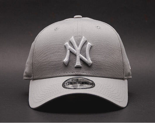 Kšiltovka New Era - MLB Essential 9FORTY - NY Yankees - Gray / White