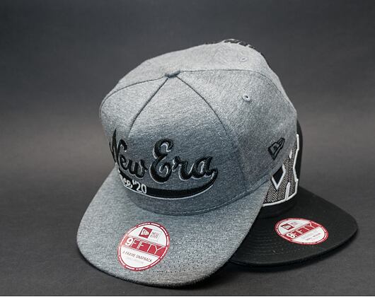 Kšiltovka New Era Herring Script Grey/Black Snapback