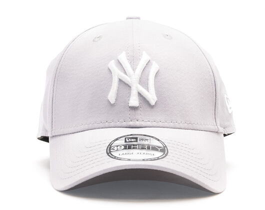 Kšiltovka New Era League Basic New York Yankees Grey/White 39THIRTY Stretchfit