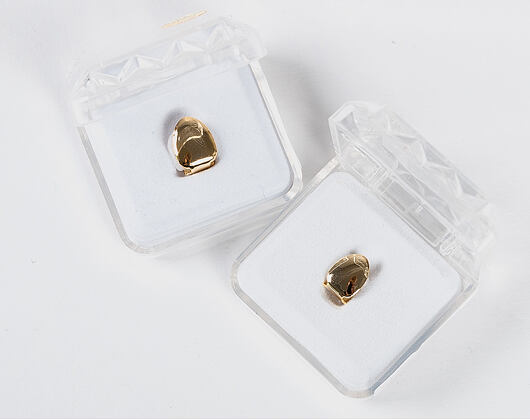 Pozlacený zub King Ice Gold Single Grill Tooth Cap Bottom