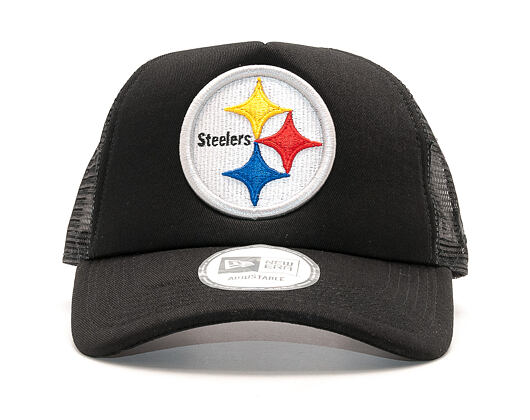 Kšiltovka New Era 9FORTY Trucker NFL Pittsburgh Steelers Black/White Snapback