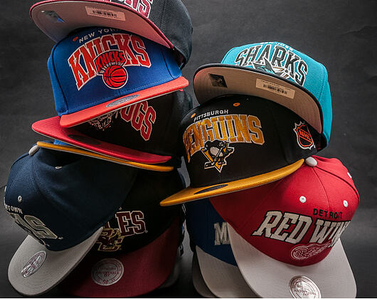 Kšiltovka Mitchell & Ness Team Arch San Jose Sharks Teal/Black Snapback