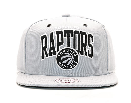 Kšiltovka Mitchell & Ness Black And White Arch Toronto Raptors Grey Snapback
