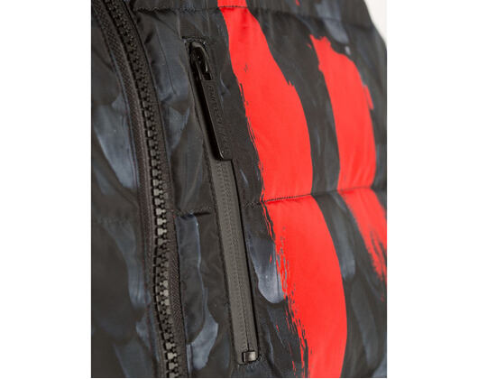 Oboustranná zimní péřová bunda Sprayground Warrior Wing Reversible Red/Black