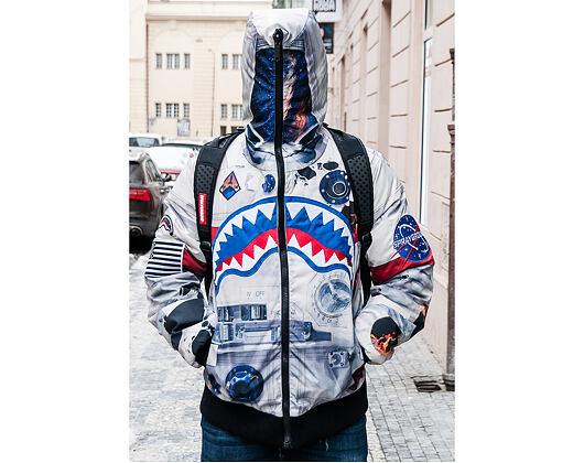 Oboustranná zimní péřová bunda Sprayground Astronaut Patches Reversible Multicolor
