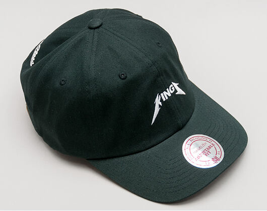 Kšiltovka Mitchell & Ness Rock Font Dad Hat Sacramento Kings Black Strapback