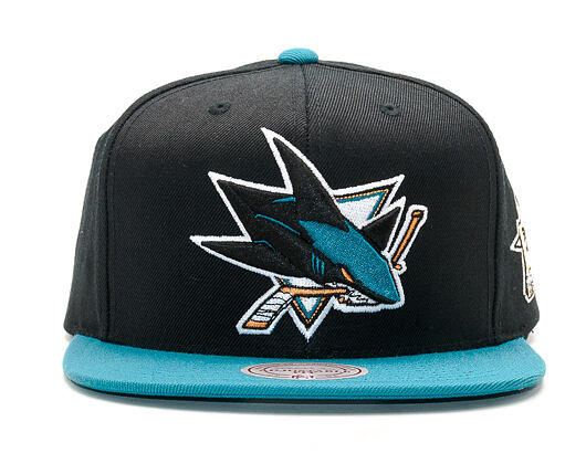 Kšiltovka Mitchell & Ness NHL 2017 All Star Game San Jose Sharks Black/Teal Snapback