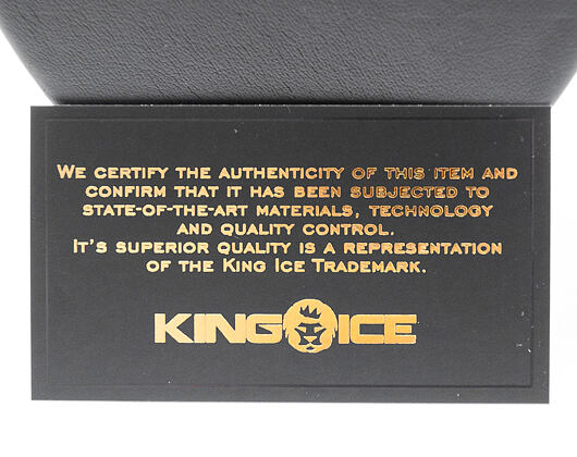 Pozlacený Řetízek na krk King Ice The 14K Gold Faceted Lion from Fox´s Empire