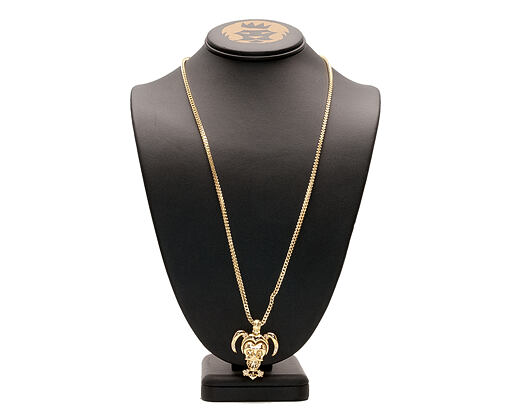 Pozlacený Řetízek na krk King Ice The 14K Gold Harley Quinn Necklace from Suicide Squad