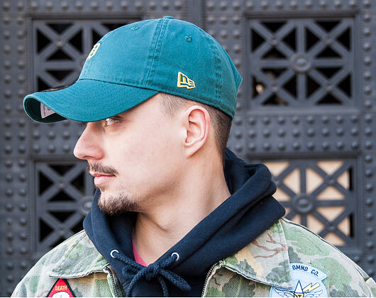 Kšiltovka New Era Unstructured Seasonal Detroit Tigers 9FORTY Green/Yellow Strapback