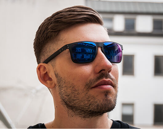 Sluneční Brýle Oakley Holbrook Metal Matte Black/Red Iridium OO4123–0255