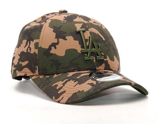 Kšiltovka New Era Seasonal Camo Los Angeles Dodgers 9FORTY Woodland Camo Strapback
