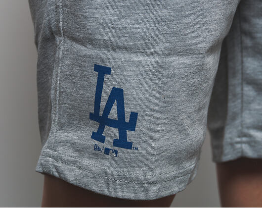 Kraťasy New Era Team App Short Los Angeles Dodgers Light Grey Heather