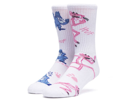 Ponožky HUF Pink Panther The Pink Hunt White