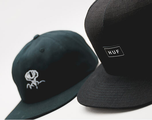 Kšiltovka HUF Apparel Cap Bar Logo Black Snapback