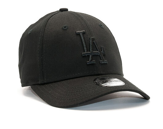 Dětská Kšiltovka New Era League Essential Los Angeles Dodgers 9FORTY Youth Black/Black Strapback