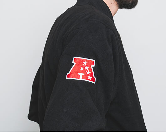 Bunda New Era Team Apparel Melton Bomber Oakland Raiders Black