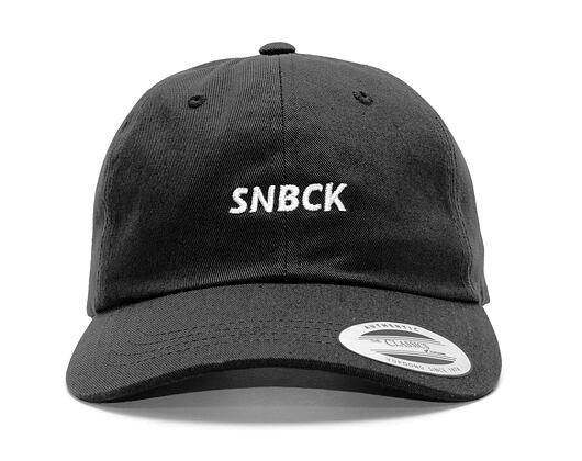 Kšiltovka Snapbacks.cz SNBCK Curved Classic Black Snapback