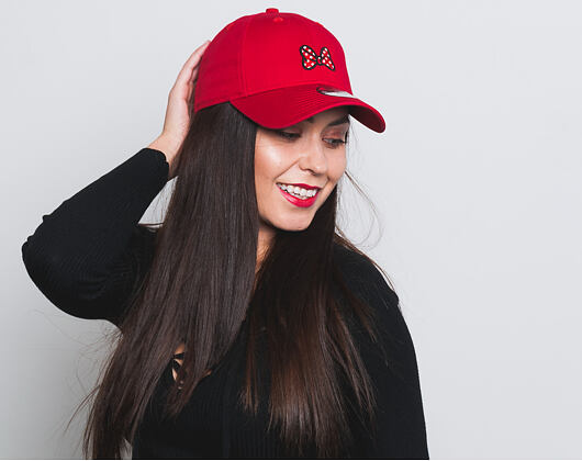 Dětská Kšiltovka New Era Jr Disney Minnie Mouse 9FORTY Youth Scarlet Strapback
