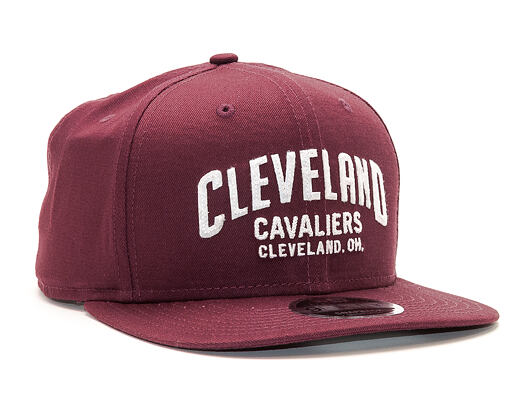 Kšiltovka New Era Felt Script Cleveland Cavaliers 9FIFTY Maroon/White Snapback