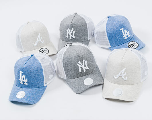 Dámská Kšiltovka New Era Jersey Essential Trucker New York Yankees 9FORTY Gray Snapback