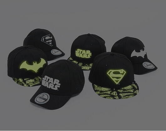 Dětská Kšiltovka New Era GITD Character Jr Superman 9FORTY Youth Black Strapback