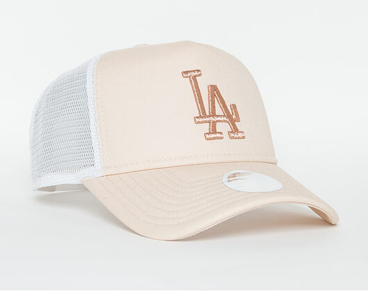 Dámská Kšiltovka New Era Essential Trucker Los Angeles Dodgers 9FORTY Satin/Gold Snapback