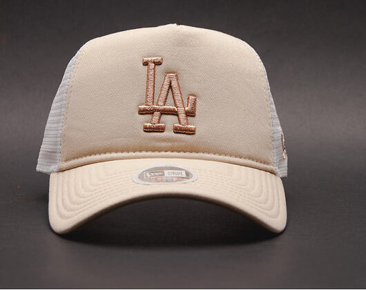 Dámská Kšiltovka New Era Essential Trucker Los Angeles Dodgers 9FORTY Satin/Gold Snapback