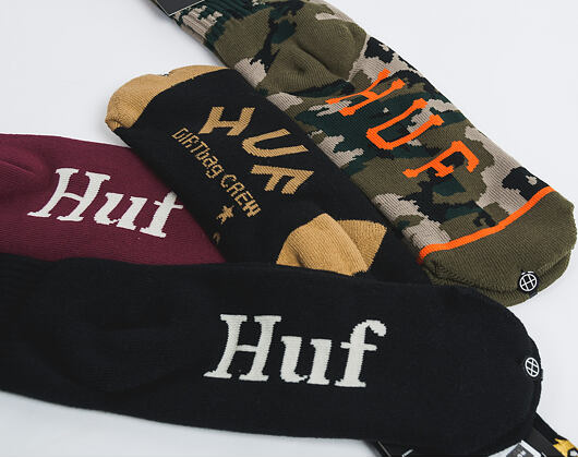Ponožky HUF Ambush Rose Maroon