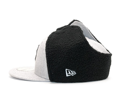 Kšiltovka S Klapkami New Era Premium Dog Ear Boston Red Sox 59FIFTY Heather Grey/Black