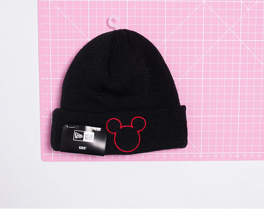 Dětský Kulich New Era Disney Knit Mickey Mouse Infant Black/Scarlet