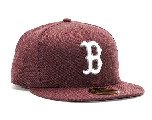 Kšiltovka New Era Seasonal Heather Boston Red Sox 59FIFTY Heather Maroon/White