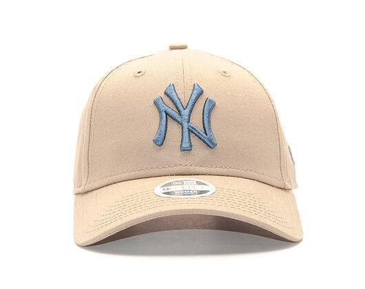 Dámská Kšiltovka New Era League Essential New York Yankees 9FORTY Camel/Slate Strapback