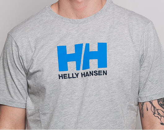 Triko Helly Hansen Logo T-Shirt Grey Melange