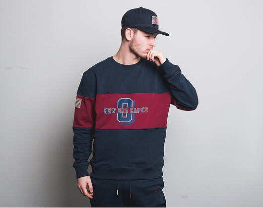 Mikina New Era World Hood Crew Night Shift Navy/Cardinal